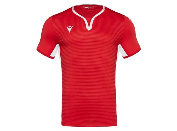 Canopus Shirt Shortsleeve RED/WHT XL Elegant teknisk t-skjorte - Unisex 