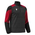 Cuzco Training 1/4 Zip Top BLK/RED M Teknisk treningsgenser - Unisex